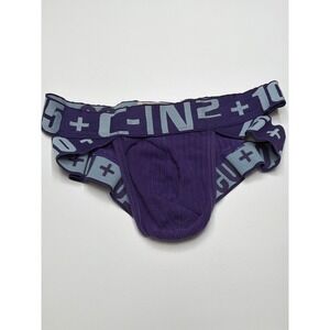 C-IN2 HARD Men's Purple Jockstrap Briefs‎ Athletic Lounge Underwear Small